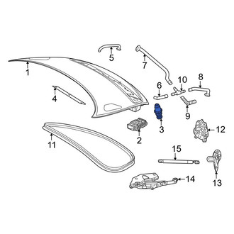 Mercedes-Benz OE - Rear Lower Deck Lid Stop Buffer