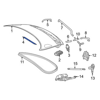 Mercedes-Benz OE - Rear Deck Lid Bracket