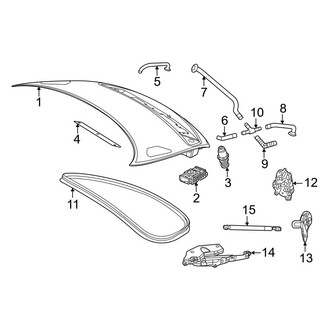 Mercedes-Benz OE - Trunk Lid - Lid & Components (Convertible)