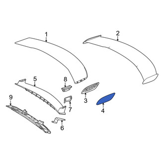 Mercedes-Benz OE - Rear Left Outer Spoiler Decal