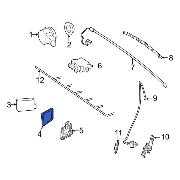 Blind Spot Detection System Warning Sensor Seal