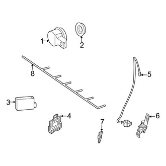 Mercedes-Benz OE - Rear Bumper - Electrical Components