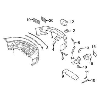 Mercedes-Benz OE - Rear Bumper - Bumper & Components (Bumper Cover & Trim)