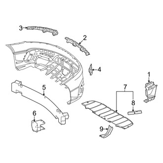 Mercedes-Benz OE - Rear Bumper - Bumper & Components (Structure & Mounting)