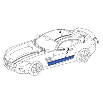 Mercedes-Benz OE - Center Left Trim Stripe Tape