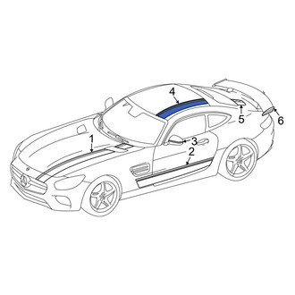 Mercedes-Benz OE - Center Upper Trim Stripe Tape