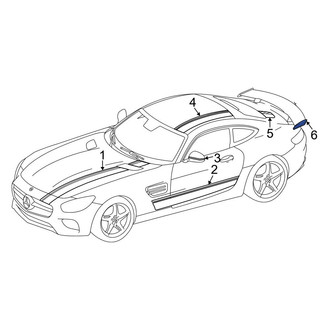 Mercedes-Benz OE - Rear Left Trim Stripe Tape