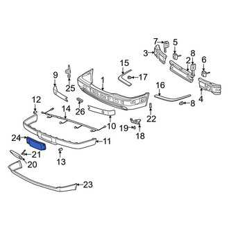 Mercedes-Benz OE - Front License Plate Bracket