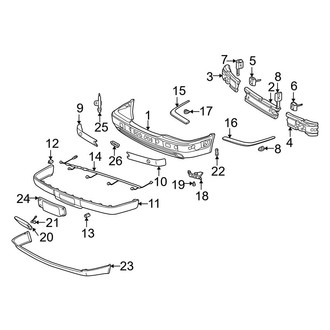 Mercedes-Benz OE - Front Bumper - Bumper & Components (W/O AMG Sport Package), (Sedan)