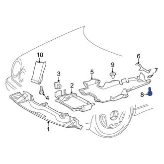 Mercedes-Benz OE - Bumper Trim Screw