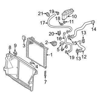 Mercedes-Benz OE - Cooling - Radiator & Components (Sedan)