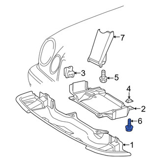 Mercedes-Benz OE - Bumper Trim Screw