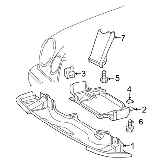 Mercedes-Benz OE - Radiator Support - Splash Shields