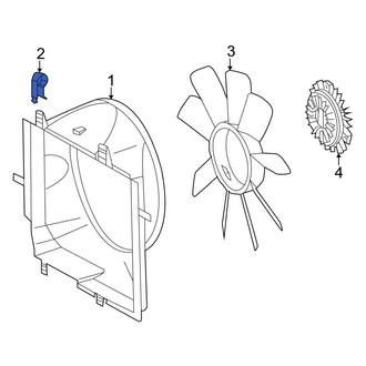 Mercedes-Benz OE - Engine Cooling Fan Shroud Clamp