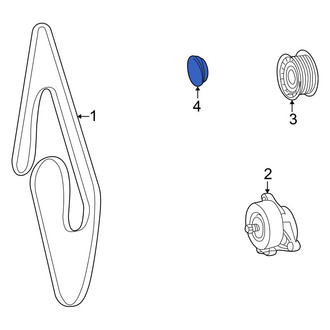 Mercedes-Benz OE - Accessory Drive Belt Idler Pulley Cap