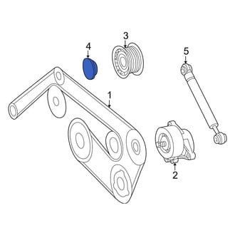 Mercedes-Benz OE - Accessory Drive Belt Idler Pulley Cap