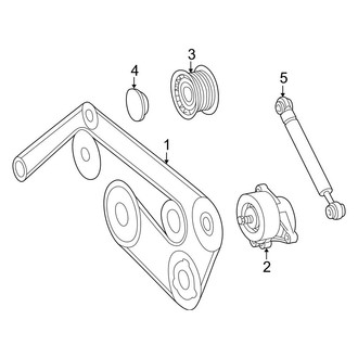 Mercedes-Benz OE - Cooling - Belts & Pulleys (4.3L)