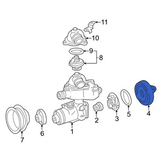 Mercedes-Benz OE - Engine Water Pump Housing