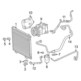 Mercedes-Benz OE - Air Conditioner & Heater - Condenser, Compressor & Lines