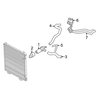 Mercedes-Benz OE - Air Conditioner & Heater - Heater Components (Recirculating Componants), (Base Sedan)