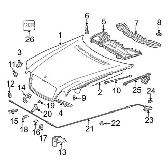 Mercedes-Benz OE - Hood & Grille - Hood & Components (Sedan)