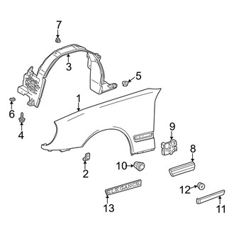Mercedes-Benz OE - Fender & Components (Sedan)