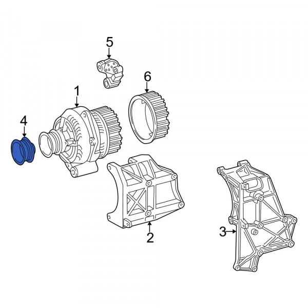 MercedesBenz OE 6021500060 Alternator Pulley