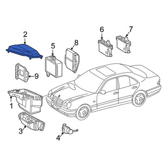 Mercedes-Benz OE - Upper Engine Control Module (ECM) Cover