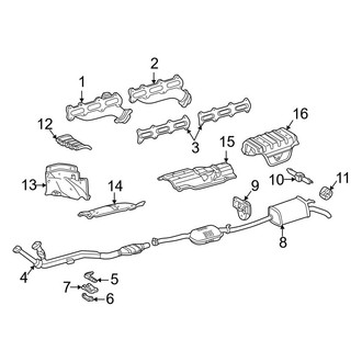 Mercedes-Benz OE - Exhaust System - Exhaust Components (Sedan)