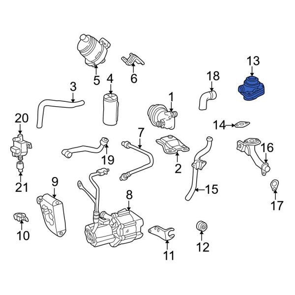 Secondary Air Injection Pump Check Valve