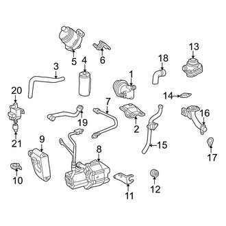 Mercedes-Benz OE - Emission System - Emission Components (Sedan)
