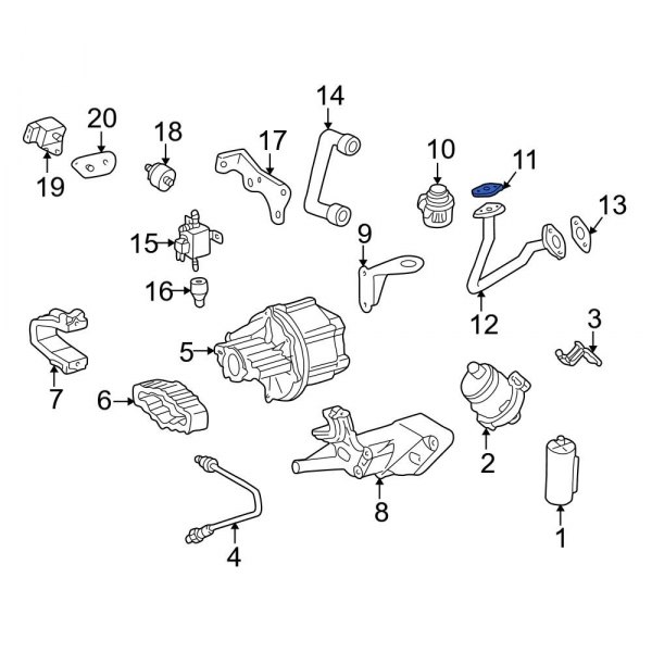 Secondary Air Injection Control Valve Gasket