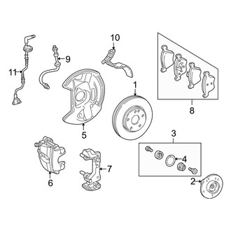 Mercedes-Benz OE - Front Suspension - Brake Components