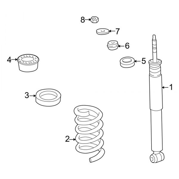 Mercedes-Benz OE 2023260168 - Shock Mount Insulator