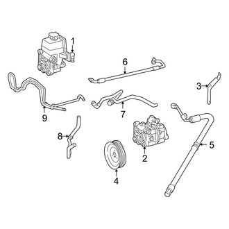 Mercedes-Benz OE - Steering Gear & Linkage - Pump & Hoses (Sedan Naturally Aspirated)