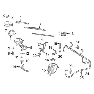 Mercedes-Benz OE - Windshield - Wiper & Washer Components