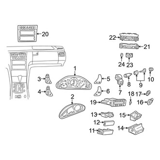 Mercedes-Benz OE - Instrument Panel - Cluster & Switches (Sedan)