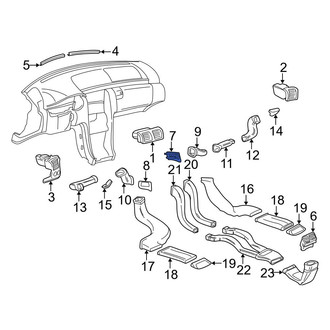 Mercedes-Benz OE - Front Right Lower Dashboard Air Vent