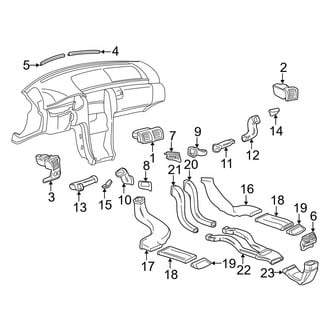 Mercedes-Benz OE - Instrument Panel - Ducts