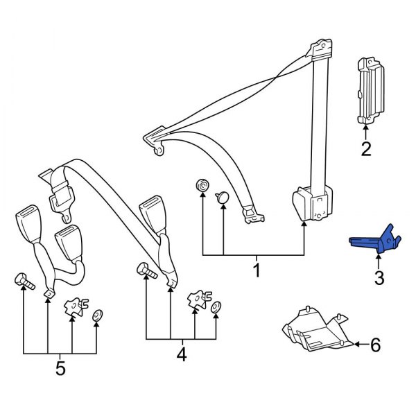 Seat Belt Guide Bracket