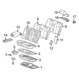 Mercedes-Benz OE - Seats & Tracks - Rear Seat Components (Sedan)