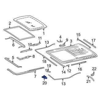 Mercedes-Benz OE - Sunroof Switch