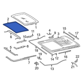Mercedes-Benz OE - Sunroof Seal