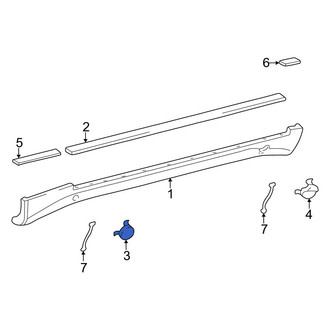 Mercedes-Benz OE - Front Left Floor Jack Cover