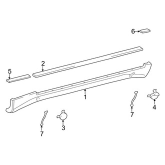 Mercedes-Benz OE - Pillars, Rocker & Floor - Exterior Trim (With AMG Sport Package), (Sedan)