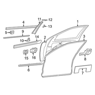Mercedes-Benz OE - Front Door - Door & Components