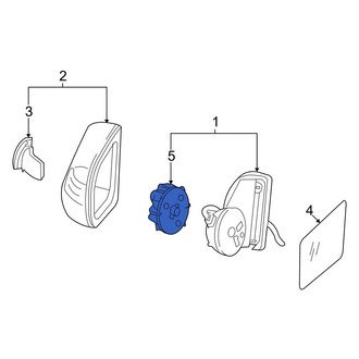 Mercedes-Benz OE - Front Door Mirror Drive Motor