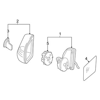 Mercedes-Benz OE - Front Door - Outside Mirrors