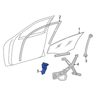 Mercedes-Benz OE - Front Left Window Motor