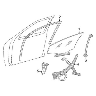 Mercedes-Benz OE - Front Door - Glass & Hardware